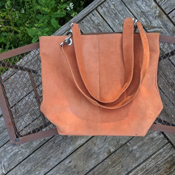 HOBO International Pumpkin Suede Bucket Tote - Picture 5 of 11